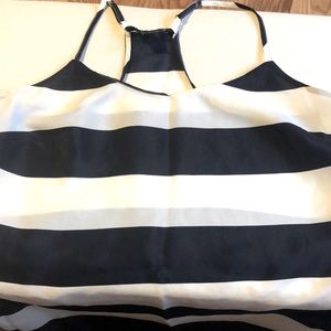 Jcrew navy & white nautical stripe sleeveless camisole, sz 2 EUC